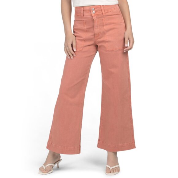 JOE'S Terracotta Wide Leg Ankle Length Cargo Pants